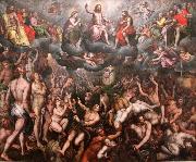Raphael Coxie The Last Judgment oil on canvas